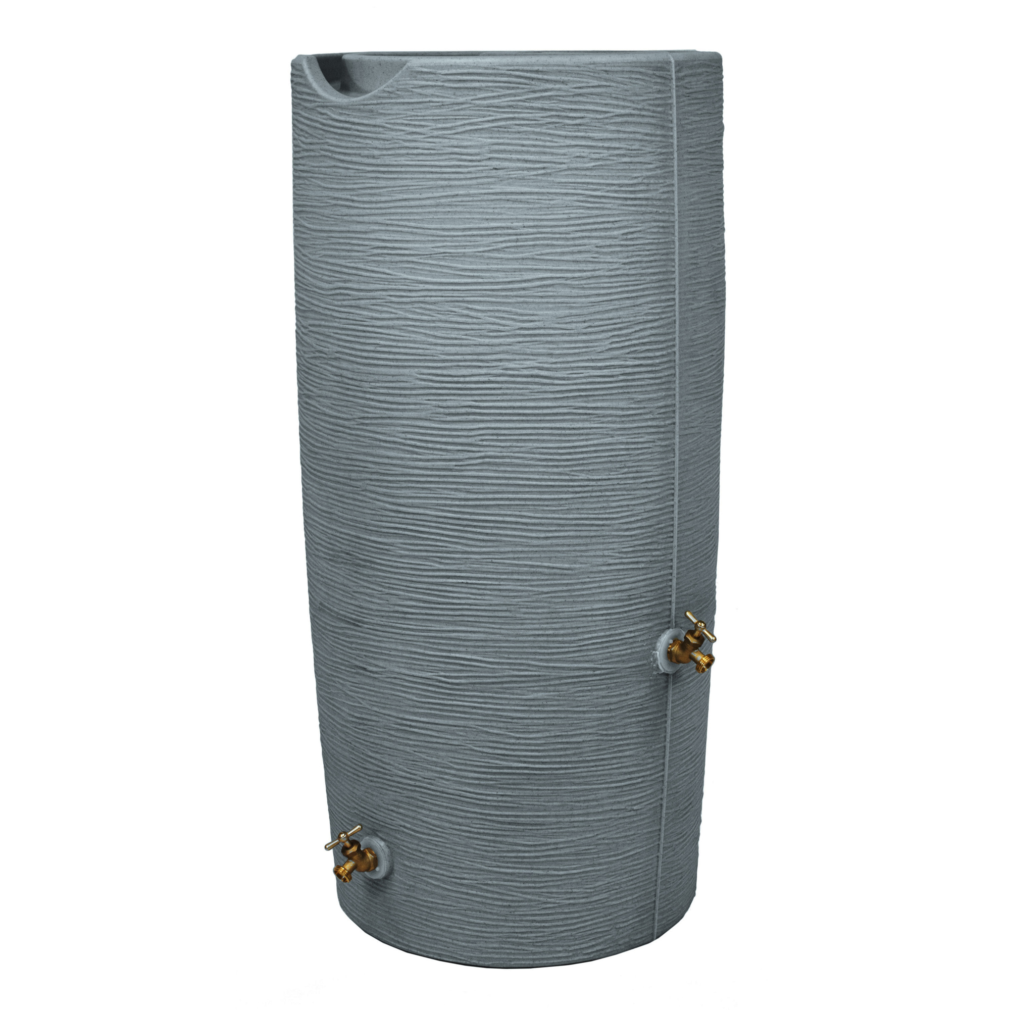 Good Ideas Impressions Stone Rain Saver Barrel — 50 Gallon, Dark Granite, Integrated Overflow Channel, Model# IM-STO050-DAR